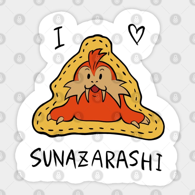 I Heart Sunazarashi Sticker by Nicole Nichols